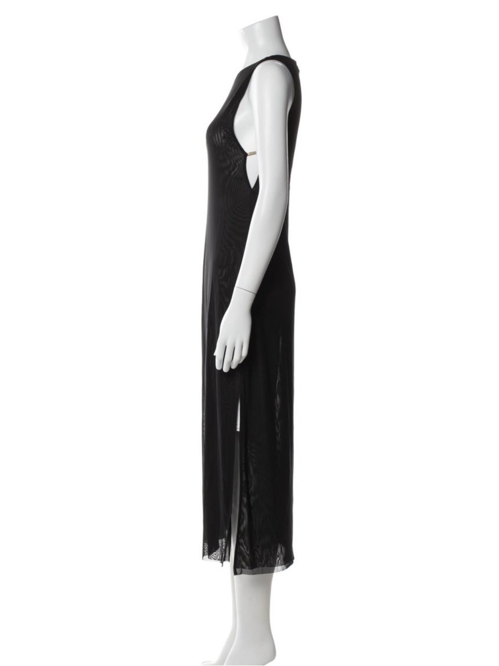 Caroline Constas black swim cover up with gold side accents NWT
